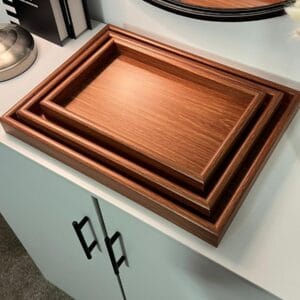 طقم صواني بني فاتح