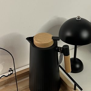 بكرج لون اسود يد خشب بامبو